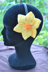 Daffodil hairband