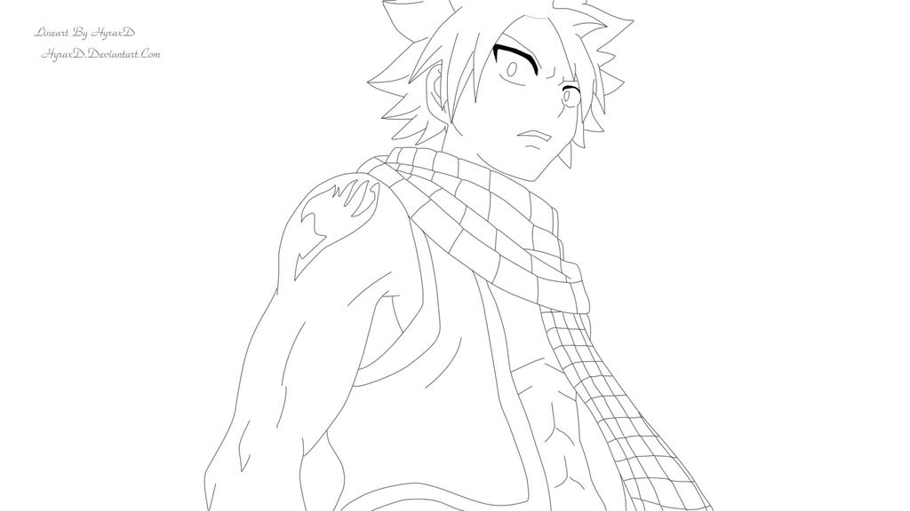 Natsu Dragneel Lineart