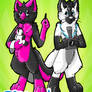 EF doorposter - Pinky and TranceCat