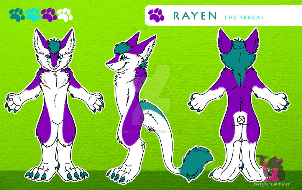 Rayen the Sergal Reference Sheet by FurryFursuitMaker on DeviantArt