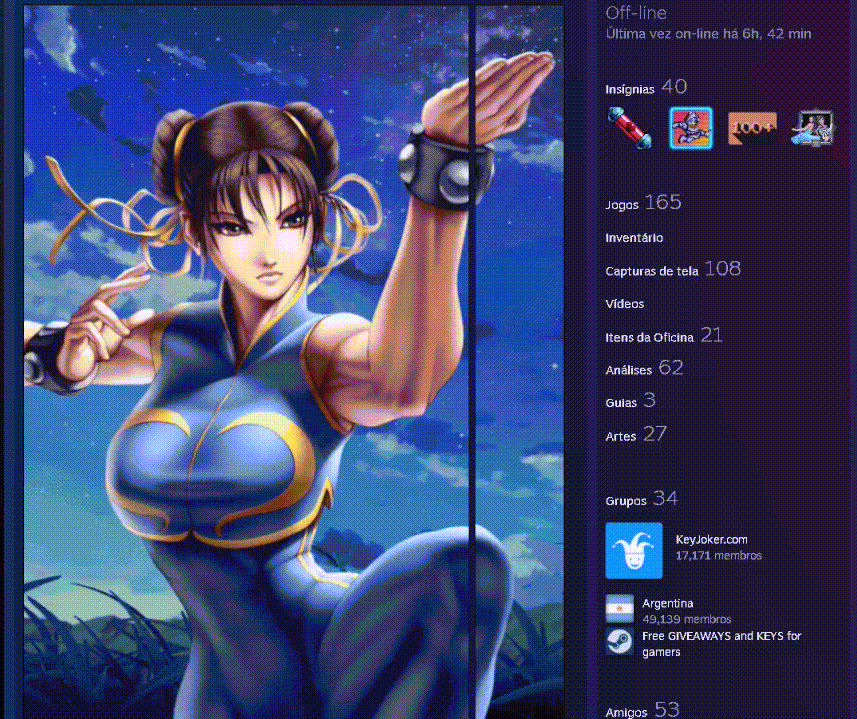 CHUN-LI STEAM ARTWORK ANIMATED - FREE by juninhodjval on DeviantArt