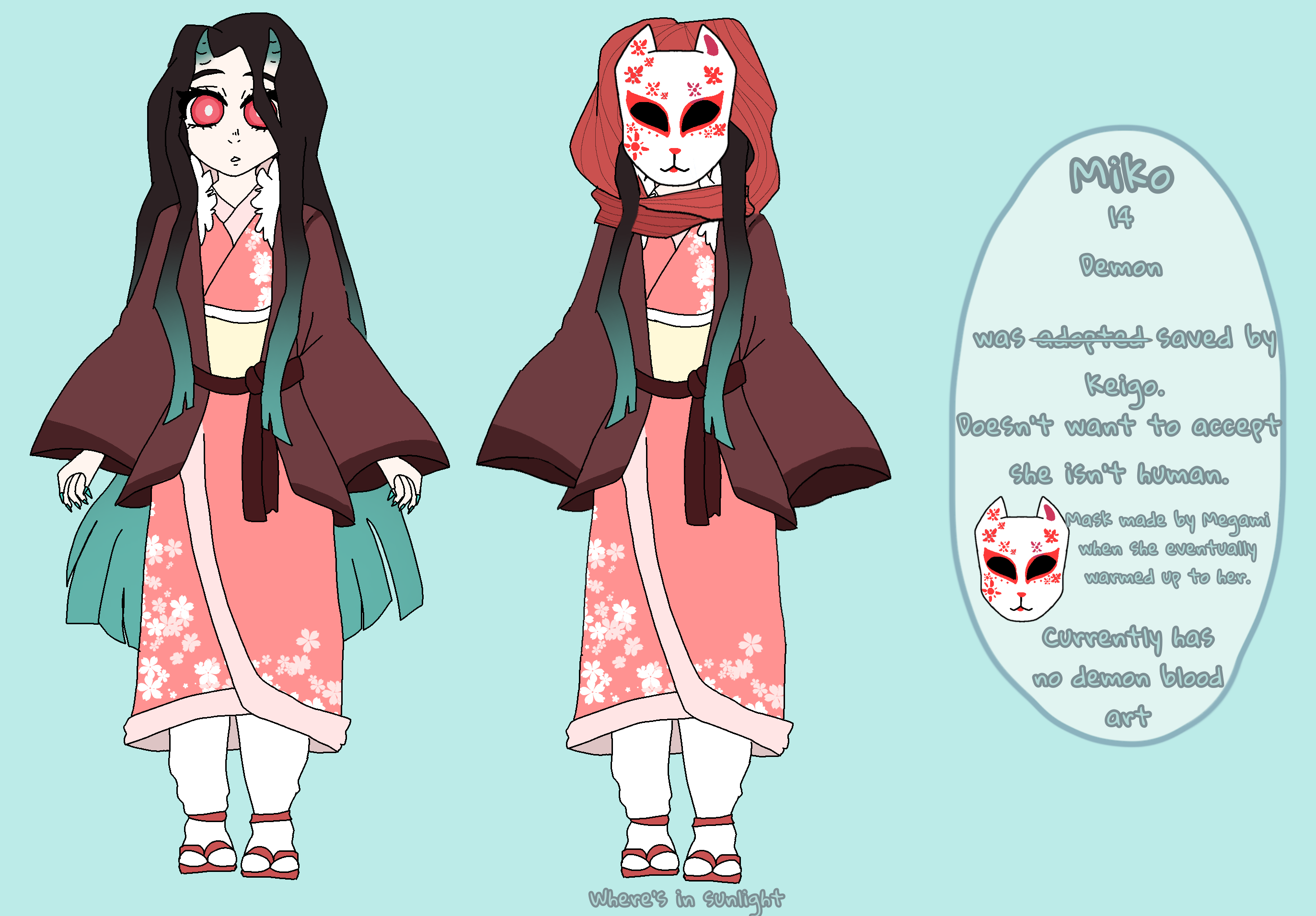 Miko Reference Sheet by FrostedFluff on DeviantArt
