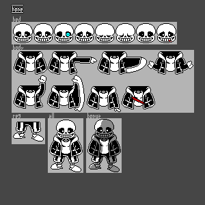 Sans Sprite Sheet by 0hone0 on DeviantArt