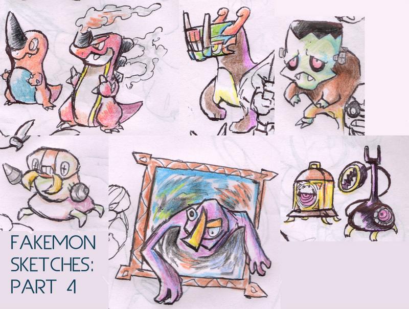 Fakemon Sketches: 4 by Jaagup on DeviantArt