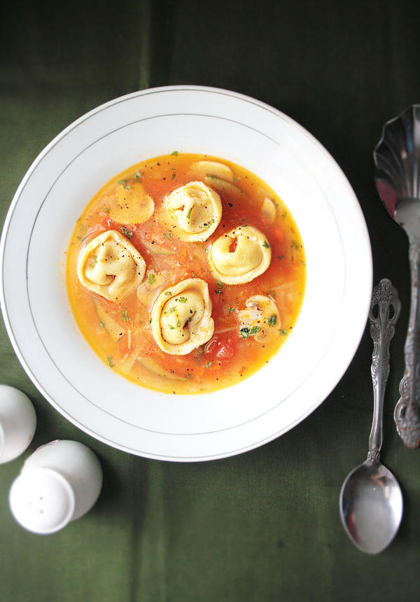 Tortellinis in Minestrone