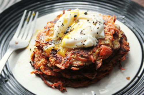 Honey-Ginger Carrot Latkes