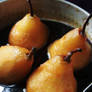 Orange-Caramel Poached Pears