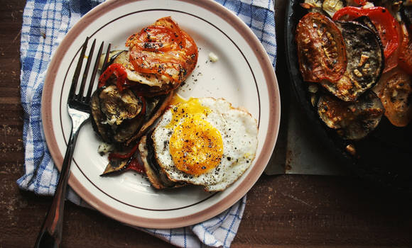 Tomato, Zucchini and Eggplant Gratin