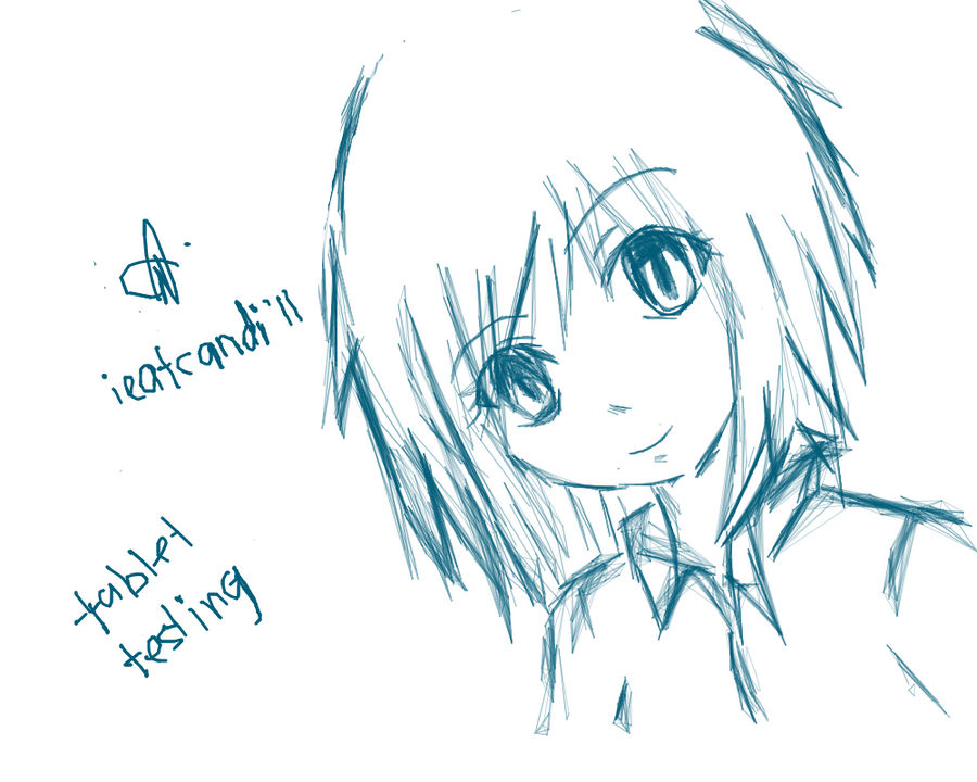 anime girl tablet testing by lovecandy95 on DeviantArt