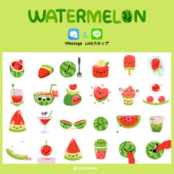 Watermelon sticker pack