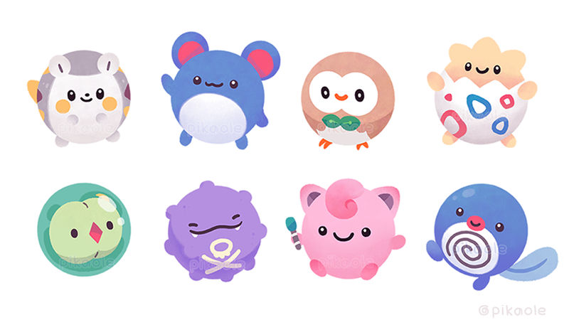 Round pokemons by pikaole on DeviantArt