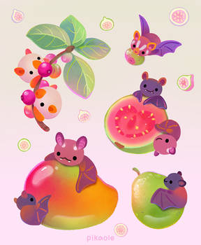 Fruit and bat