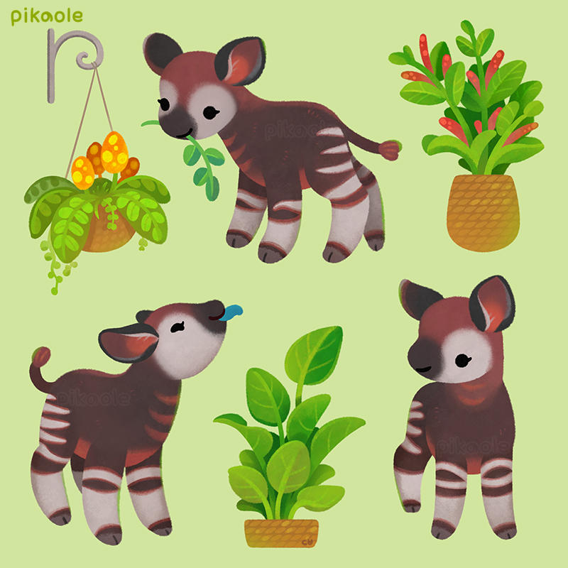 Okapi by pikaole on DeviantArt