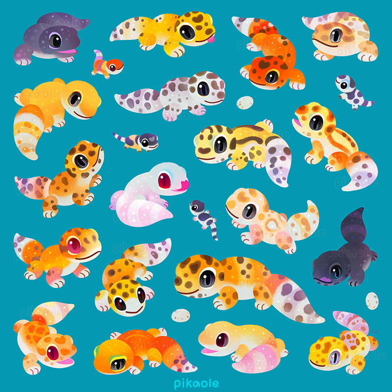 Gecko Deviantart Leopard gecko by pikaole on DeviantArt