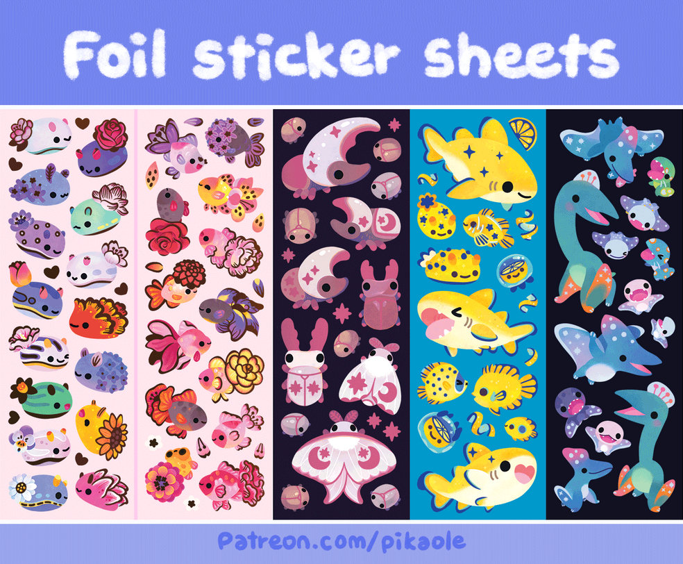 Sticker Base Art Sticker sheet design by pikaole on DeviantArt