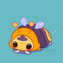 Isopod wearing a Bumblebee hoodie