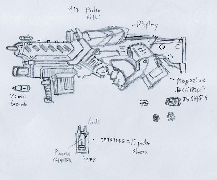 Pulse Rifle 8 Bit the pulse rifle by rafenrazer on DeviantArt
