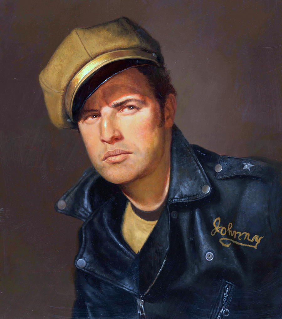 Marlin Brando oil painting