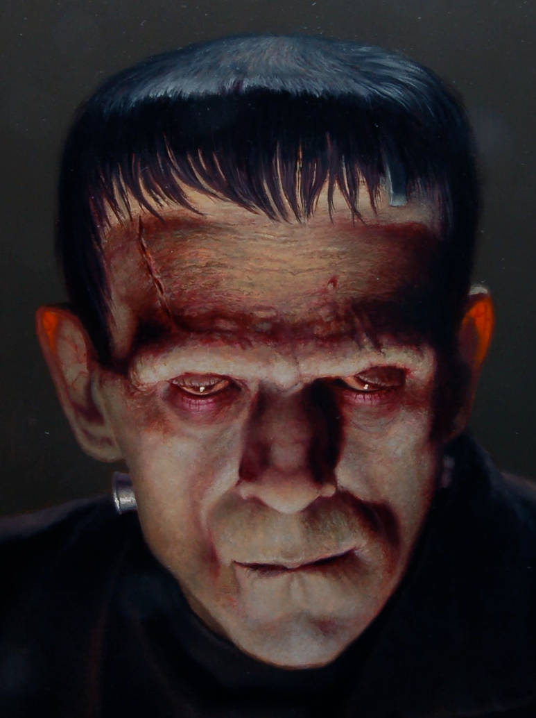 Karloff as the monster 1931 by OLDSCHOOLDAN