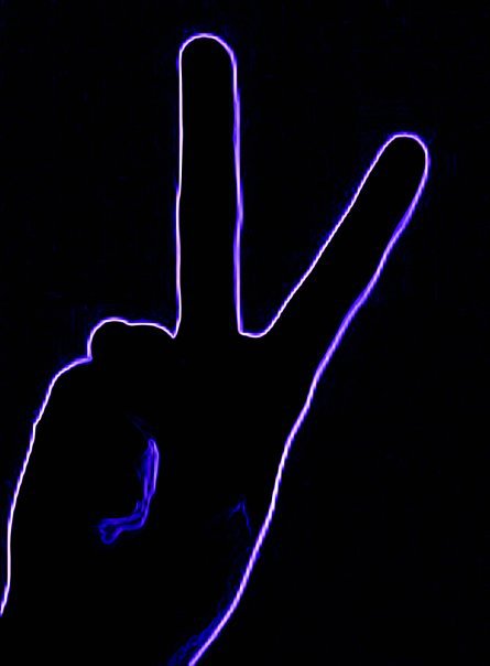 Neon Purple Peace