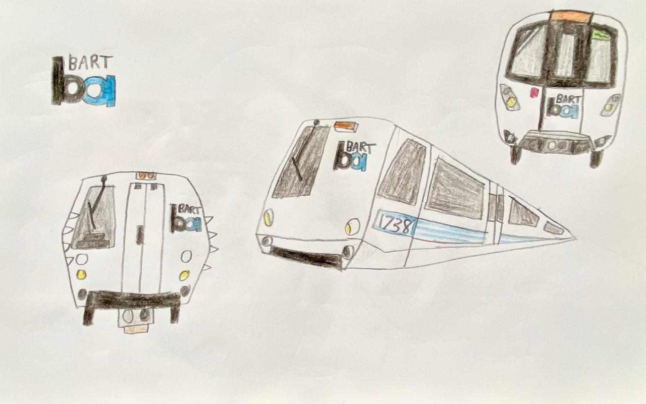 Bart Train Illustration Bay Area Rapid Transit Complete Trains HO