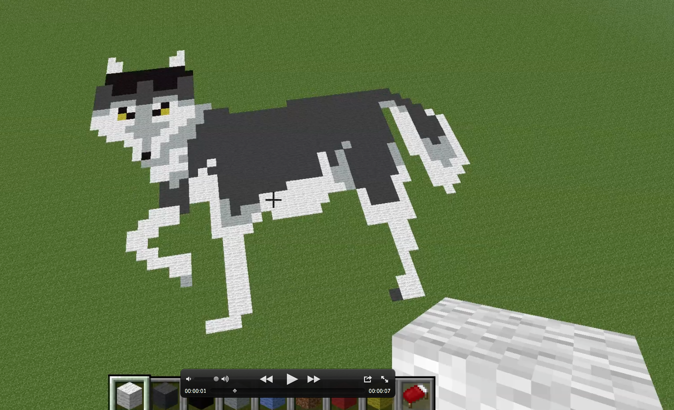 minecraft wolf pixel art grid pixel art grid gallery.