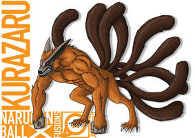 Kurazaru (Oozaru and Kurama fusion)