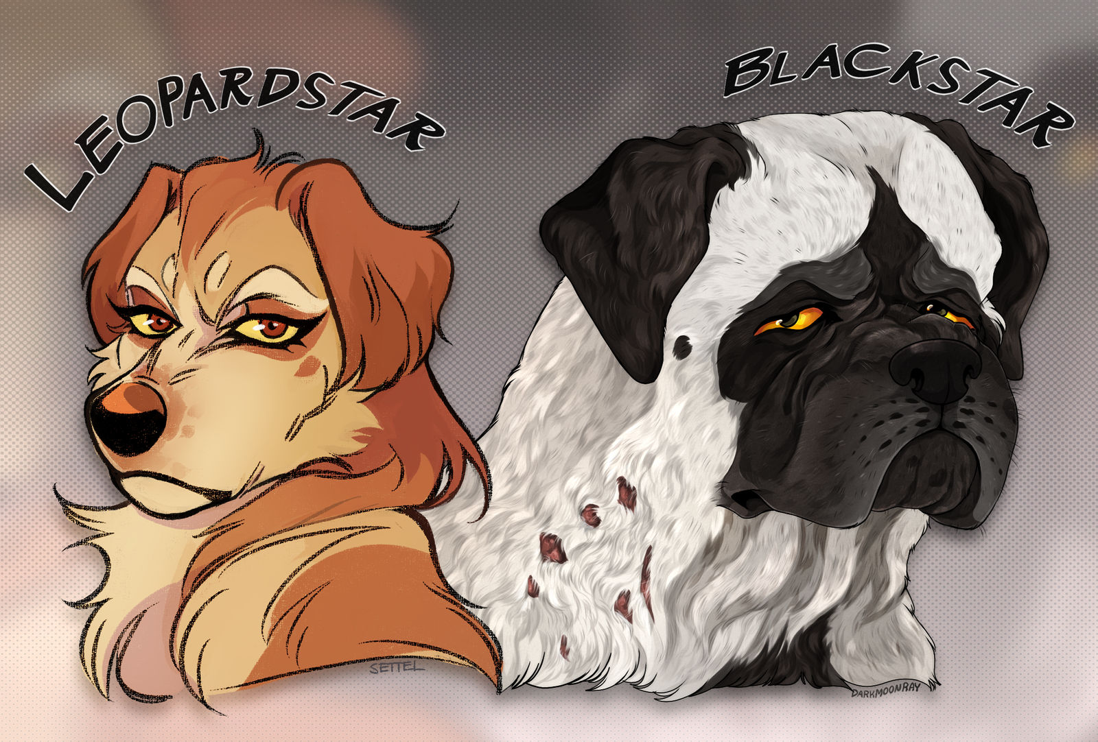 Lockstar Animal Leopardstar and Blackstar doggies (Collab) by DarkMoonRAY on DeviantArt