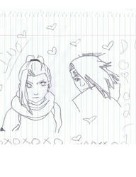 Ino and Deidara by LunainWonderland