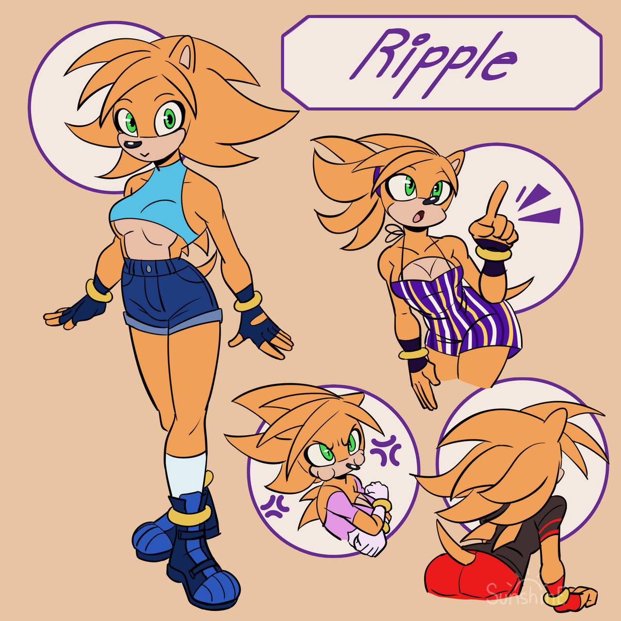Sonic Ripples R6 Skin -Sonic- Ripple the Hedgehog by Sunshin3Babe on DeviantArt