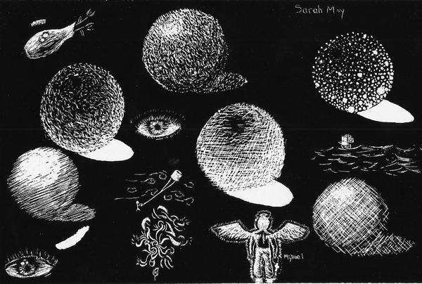 Scratchboard Practice Spheres by solitarymuse on DeviantArt