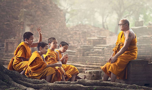 Five Buddha Monk