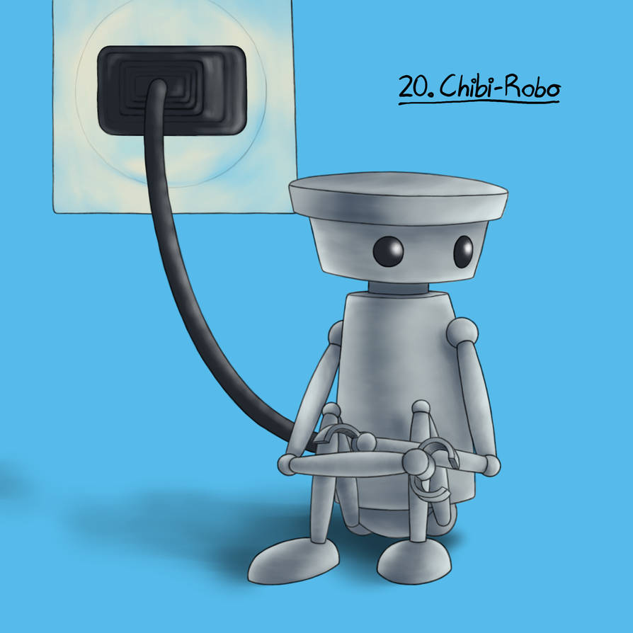 20 Chibi-Robo - Sketch Time '22 by DentedBrain on DeviantArt