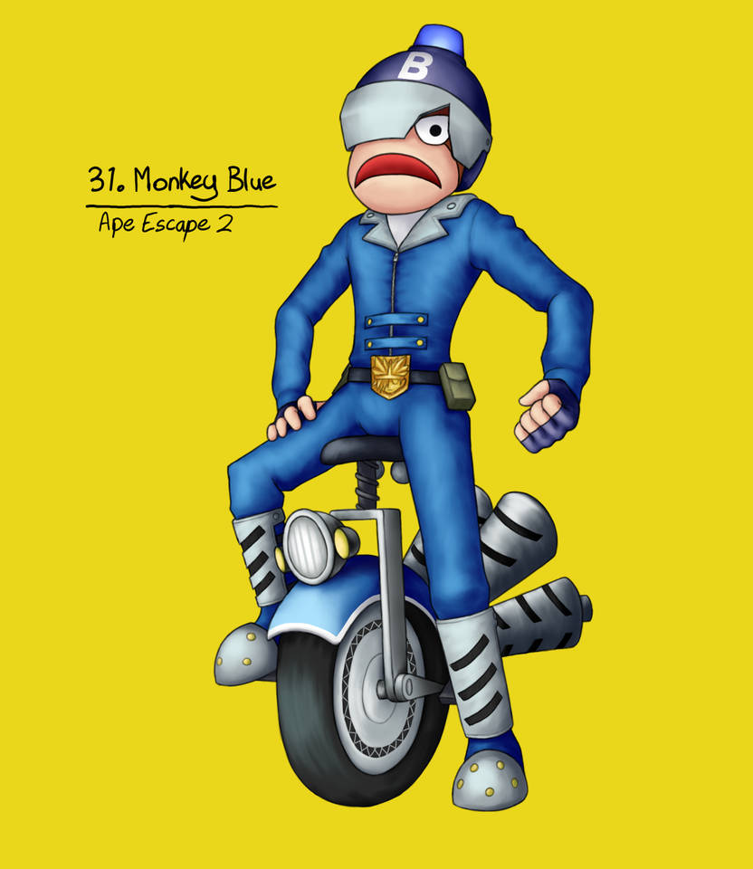 31 Monkey 31 Monkey Blue -Sketch Time '23 by DentedBrain on DeviantArt