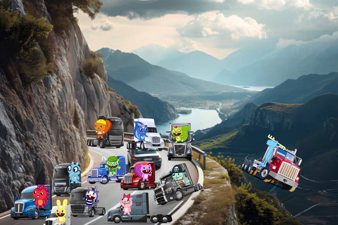 Kumpy Racing lumpy dies truck racing drive off a cliff by danwoo03010 on DeviantArt