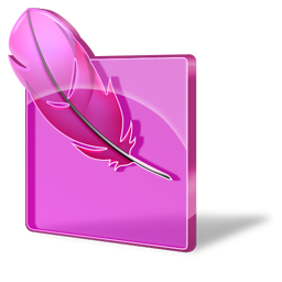 photoshop pink glass icon