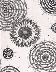 Sunflowers and Ink