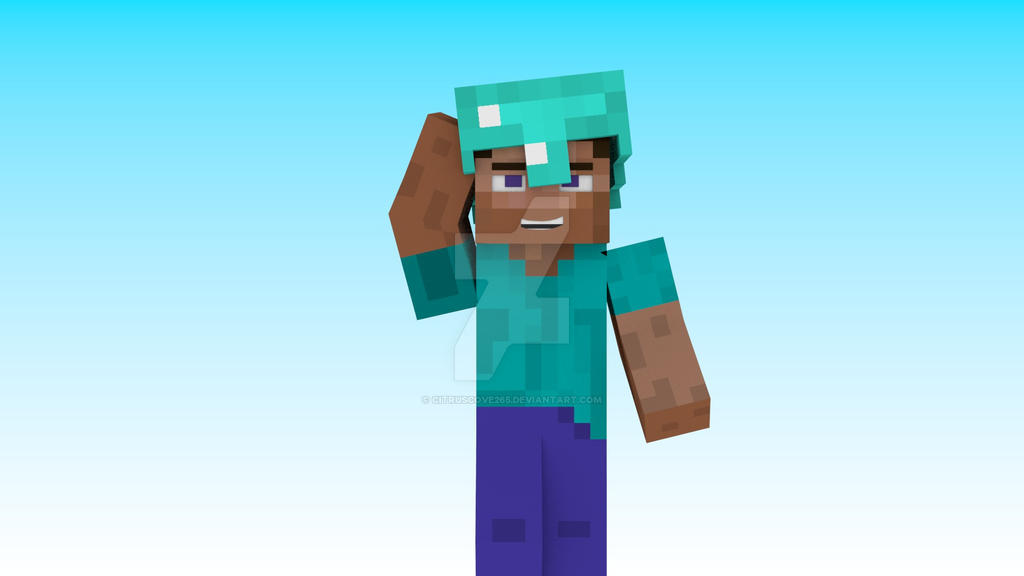 Minecraft Steve Post Minecraft Steve by citruscove265 on DeviantArt
