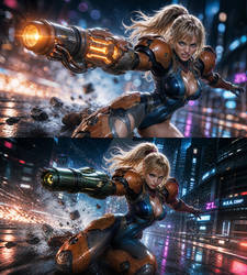 Samus-Metroid before and after
