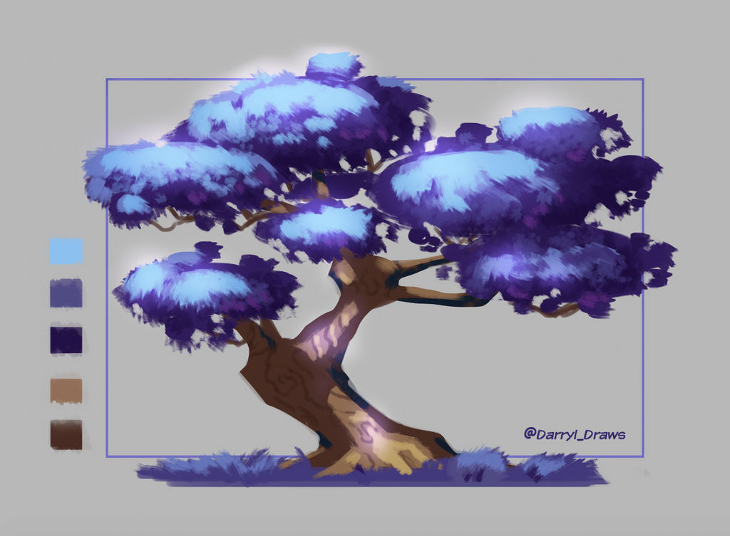 Blue Tree concept by MoxieArtistDarryl on DeviantArt