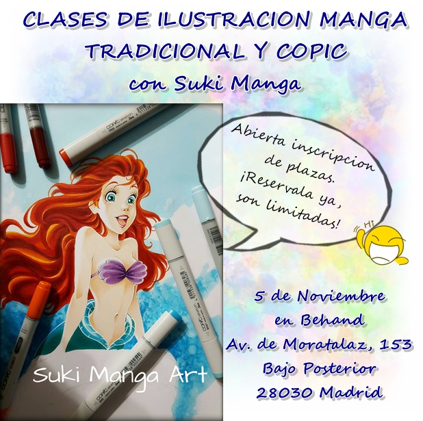 Clases de ilustracion manga y Copic