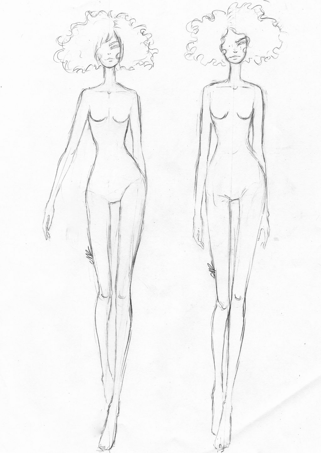 Fashion Croquis Female Fashion Croquis Female