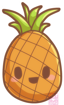 Doodle Kawaii Pineapple