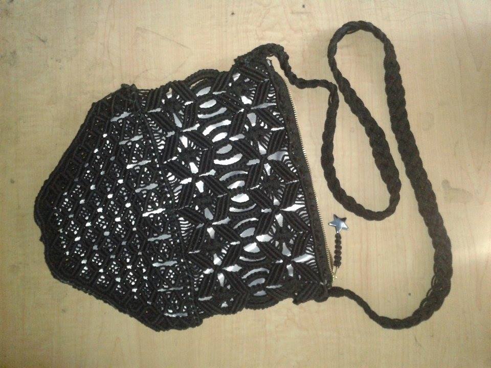 bolso de macrame