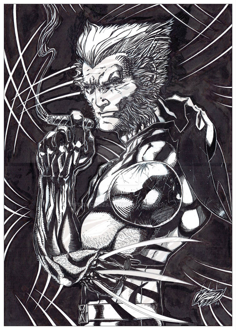 Wolverine unmasked (watermarked) by FranckUzan on DeviantArt