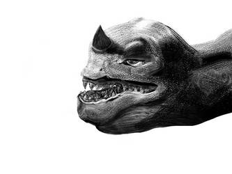 Round-headed Black Horn Dragon