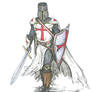 Templar Knight in Battle Dress