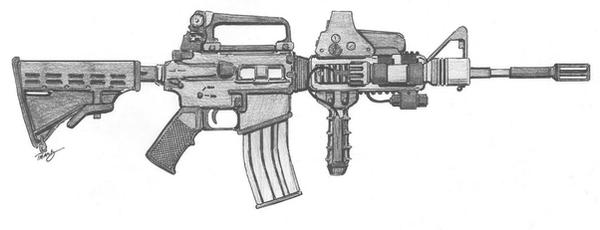 Bushmaster M4 Rifle original by angelfire7508 on DeviantArt