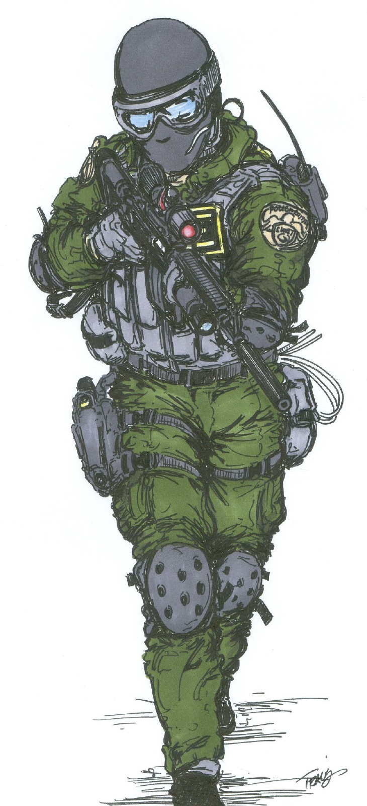 SWAT Team Leader with M4 by angelfire7508 on DeviantArt