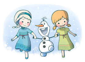 Frozen - Elsa, Anna and Olaf!